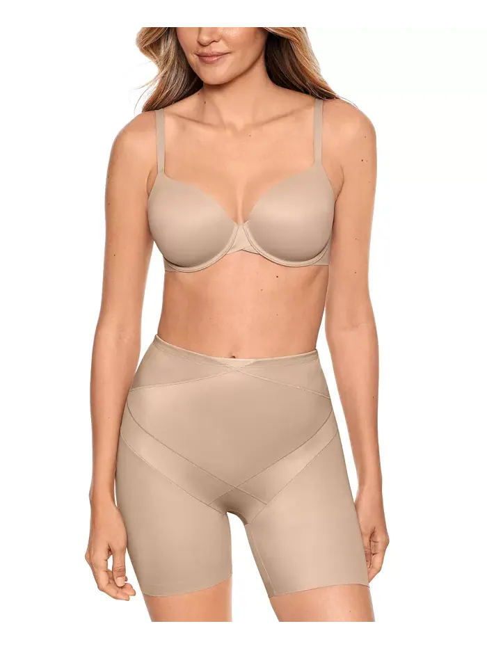 Женские утягивающие велосипедки Extra Firm с эффектом корсета 2414 Miraclesuit — изображение 1 из 4, бежевый