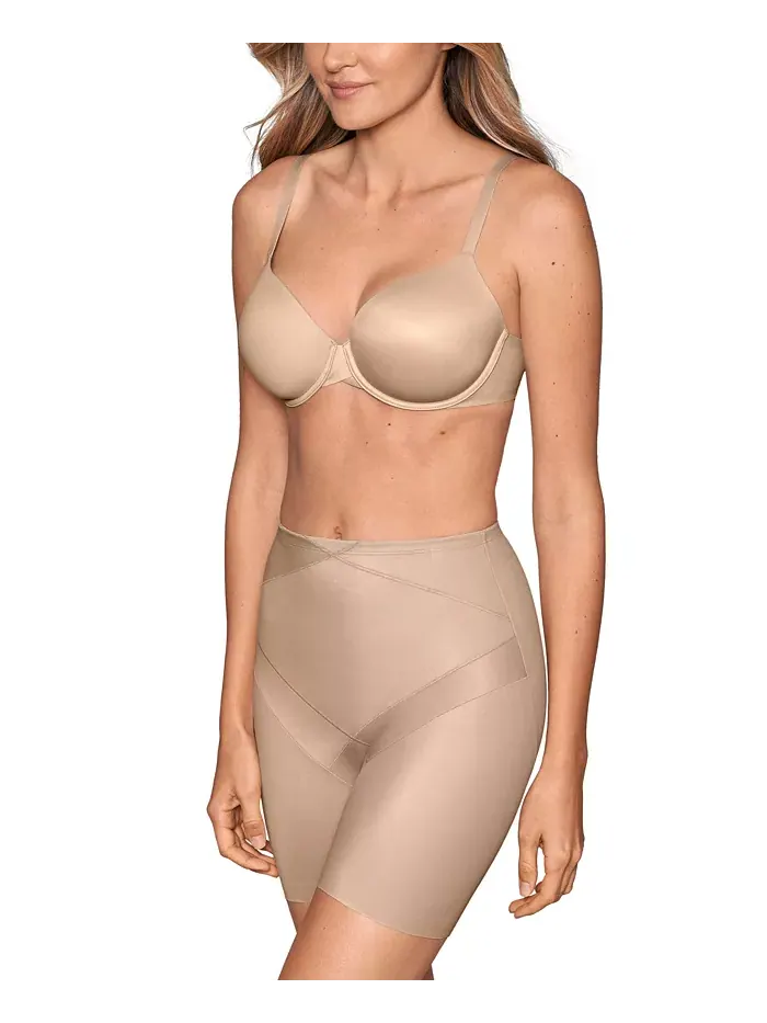 Женские утягивающие велосипедки Extra Firm с эффектом корсета 2414 Miraclesuit — изображение 2 из 4, бежевый