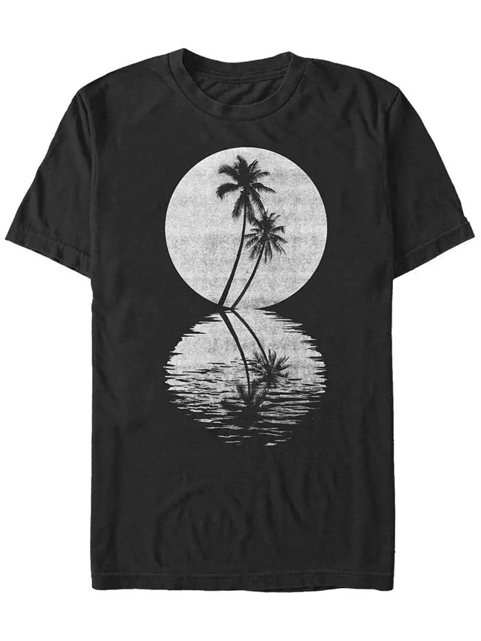 Мужская футболка Generic Additude Palm Moon с короткими рукавами Fifth Sun — изображение 1 из 2, черный