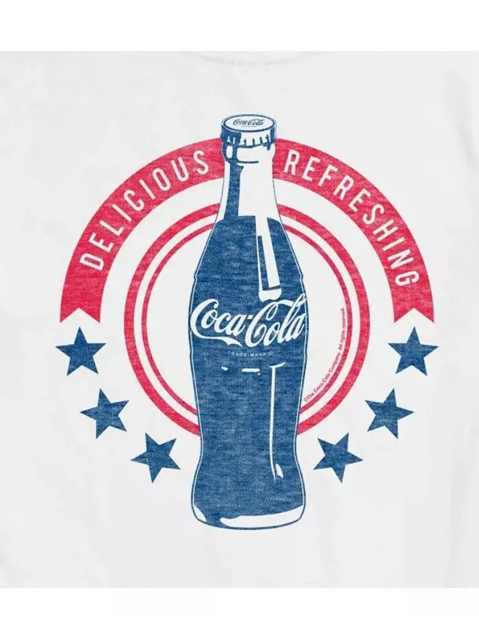 Мужская футболка с коротким рукавом Hybrid Apparel Coca Cola Americana AIRWAVES — изображение 5 из 8, темно-синий