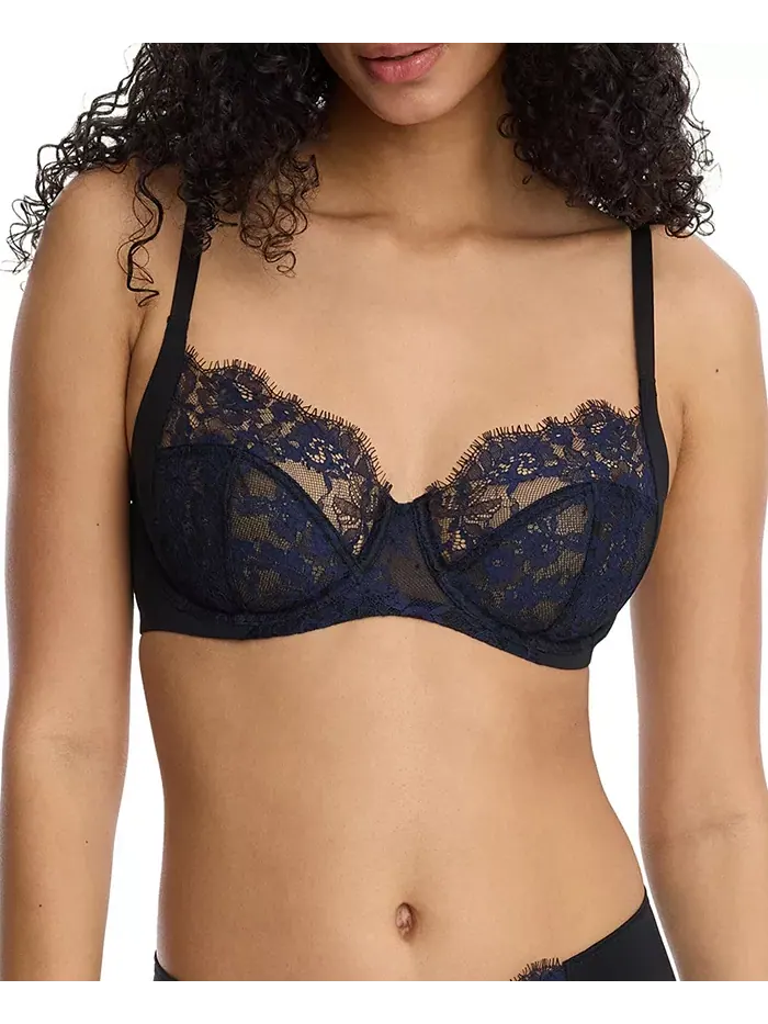 Женский бюстгальтер Entice Lace с полным покрытием чашек и косточками Skarlett Blue — изображение 1 из 6, черный