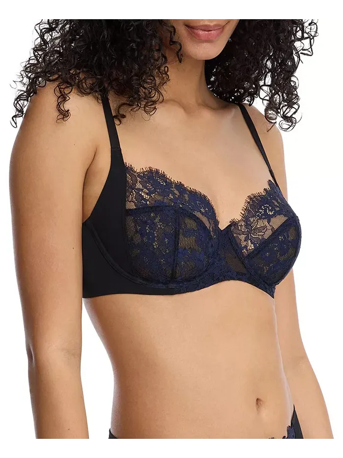 Женский бюстгальтер Entice Lace с полным покрытием чашек и косточками Skarlett Blue — изображение 2 из 6, черный