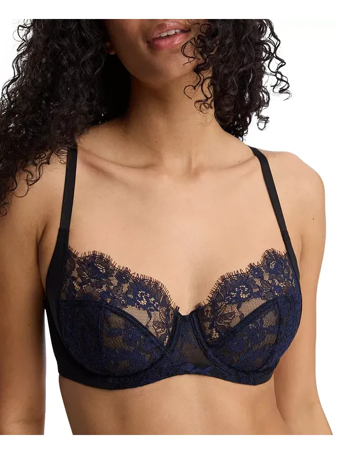 Женский бюстгальтер Entice Lace с полным покрытием чашек и косточками Skarlett Blue — изображение 5 из 6, черный
