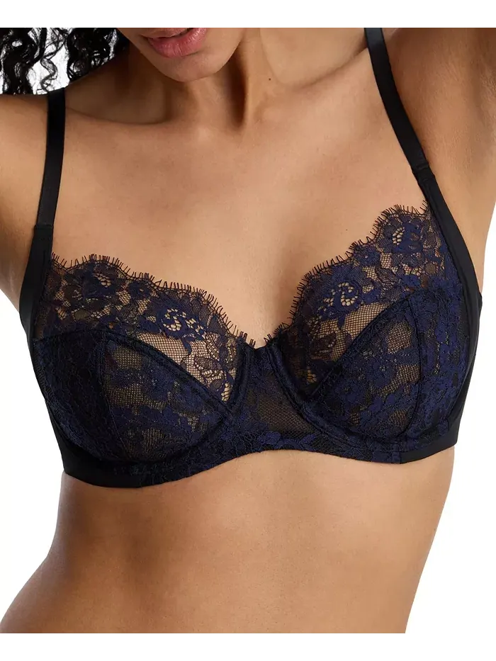 Женский бюстгальтер Entice Lace с полным покрытием чашек и косточками Skarlett Blue — изображение 6 из 6, черный