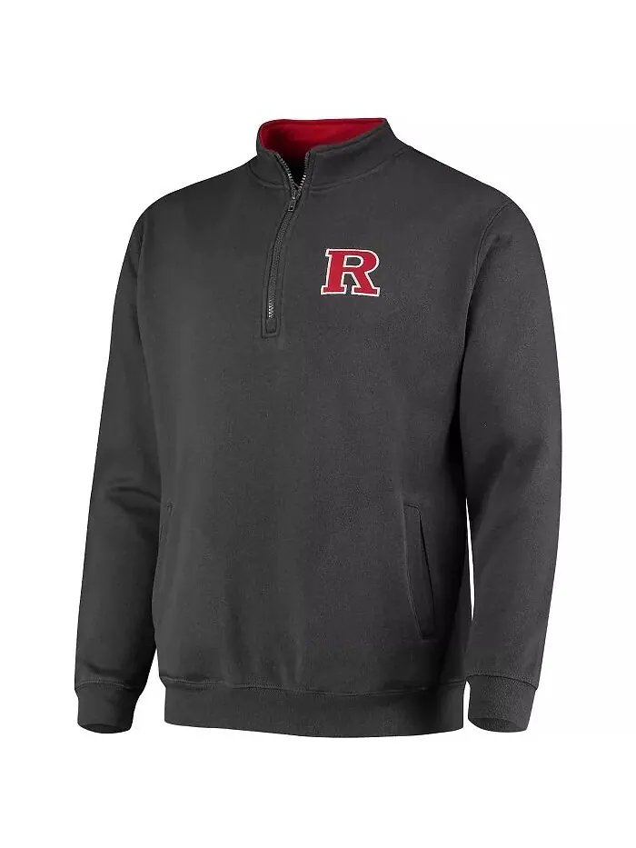 Мужская куртка с логотипом Rutgers Scarlet Knights Tortugas цвета уголь на молнии Colosseum — изображение 2 из 3
