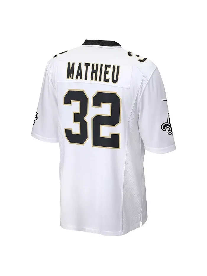 Мужская игровая футболка New Orleans Saints Тайранн Матье Nike — изображение 3 из 5, белый