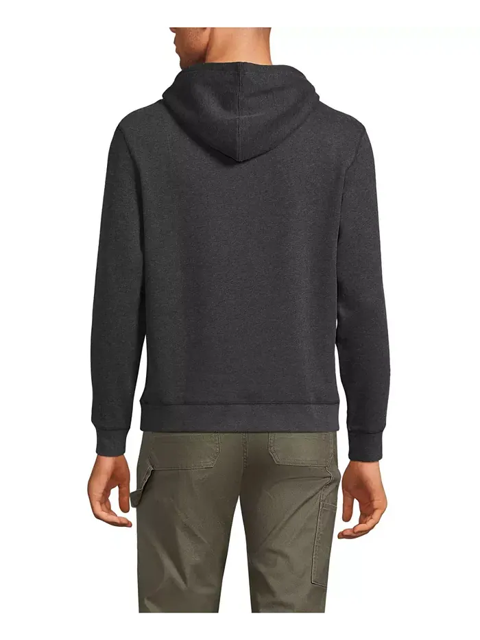 Мужская толстовка с капюшоном Serious Sweats на молнии, с длинными рукавами Lands' End — изображение 2 из 3