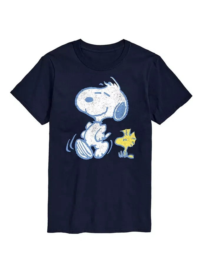 Мужская футболка с коротким рукавом Peanuts Snoopy Woodstock AIRWAVES — изображение 1 из 3, синий