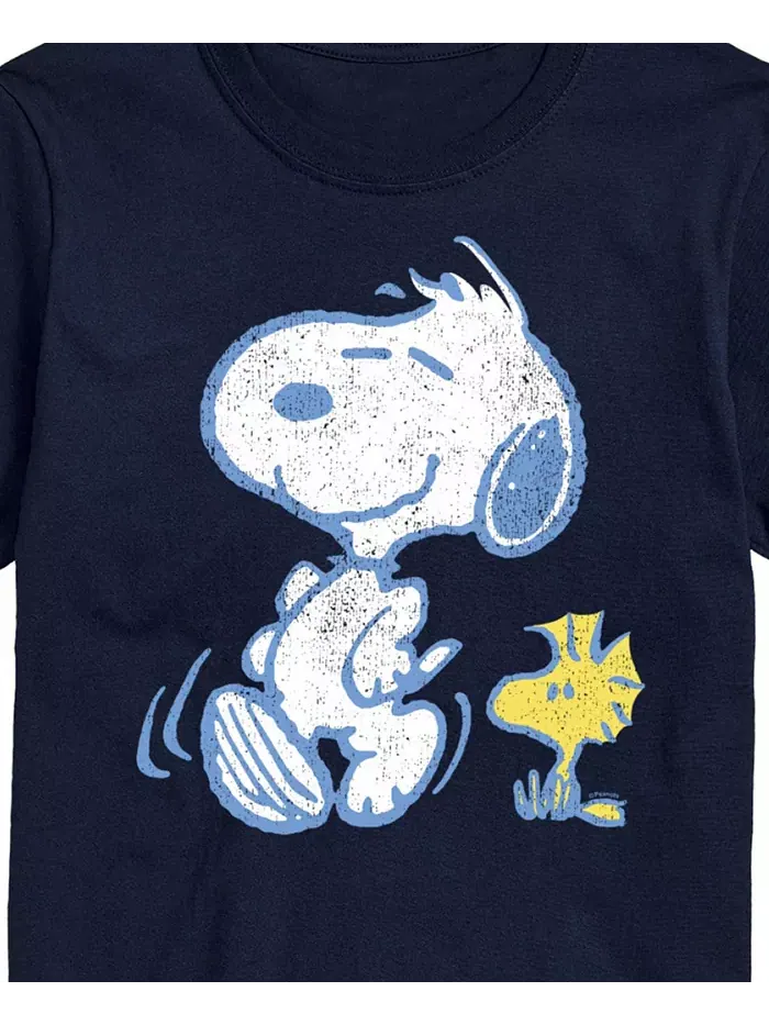 Мужская футболка с коротким рукавом Peanuts Snoopy Woodstock AIRWAVES — изображение 3 из 3, синий