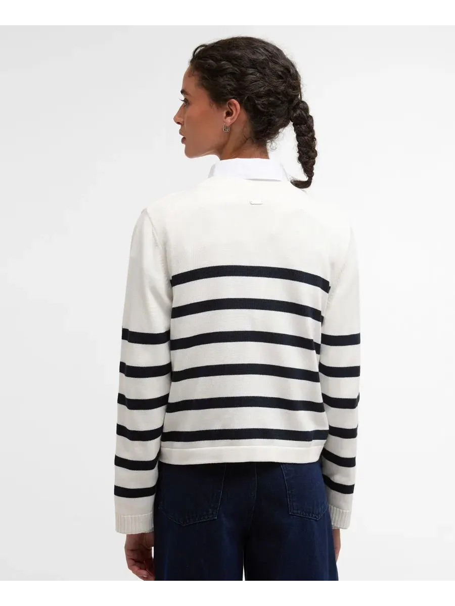 Свитер женский Fern Knitted Stripe Barbour — изображение 4 из 4, темно-синий