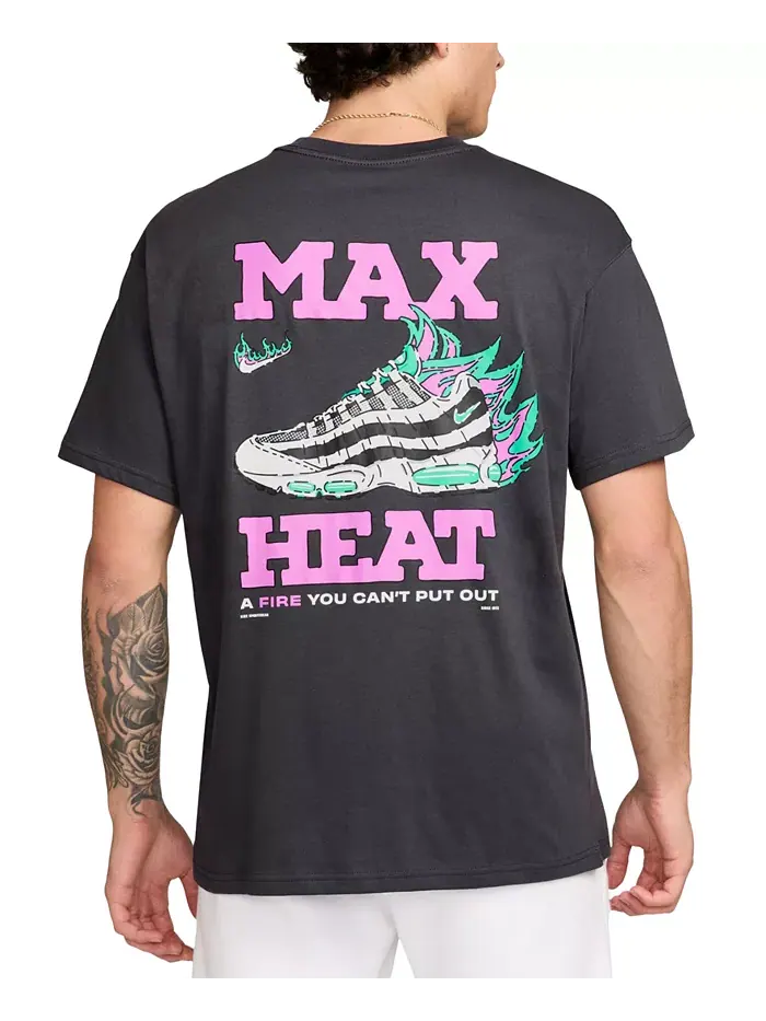 Мужская футболка Max90 с коротким рукавом и логотипом Nike — изображение 2 из 3, серебряный