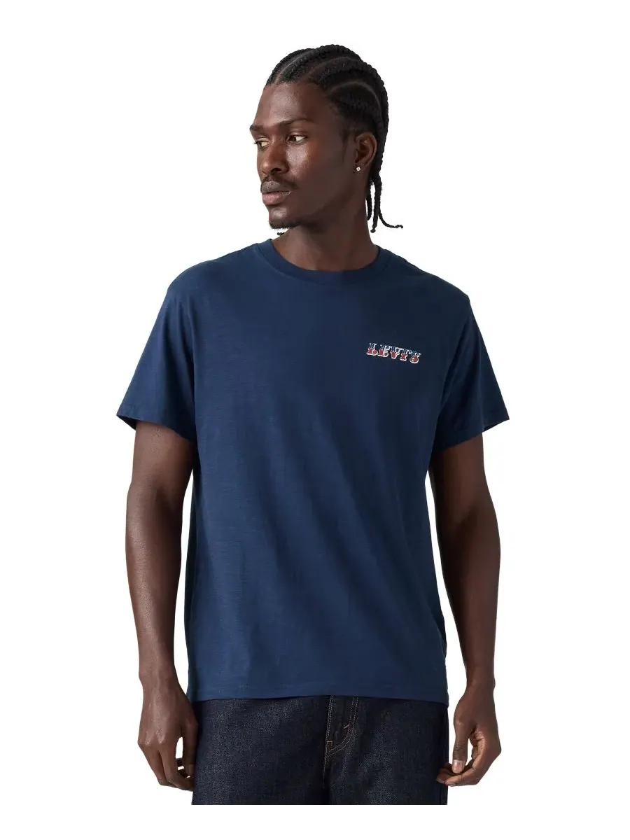 Футболка с фирменным принтом Levi's — изображение 2 из 4, черный