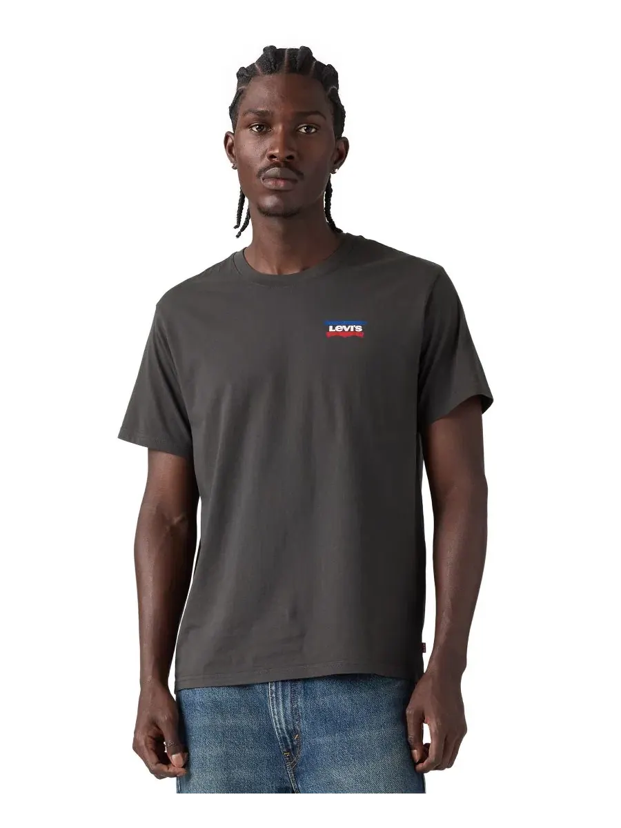 Футболка с принтом Signature Levi's — изображение 2 из 3, черный