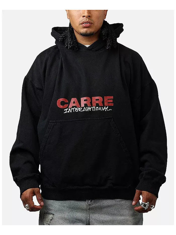 Мужская худи с ручной росписью Carre