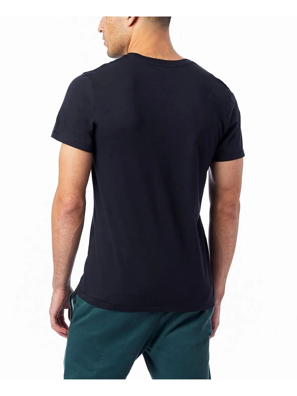 Мужская футболка с круглым вырезом Alternative Apparel — изображение 3 из 20, черный