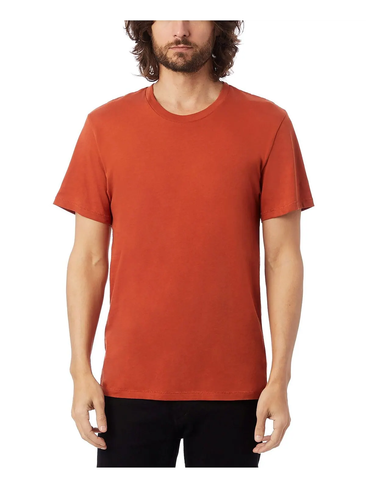 Мужская футболка с круглым вырезом Alternative Apparel — изображение 15 из 20, черный