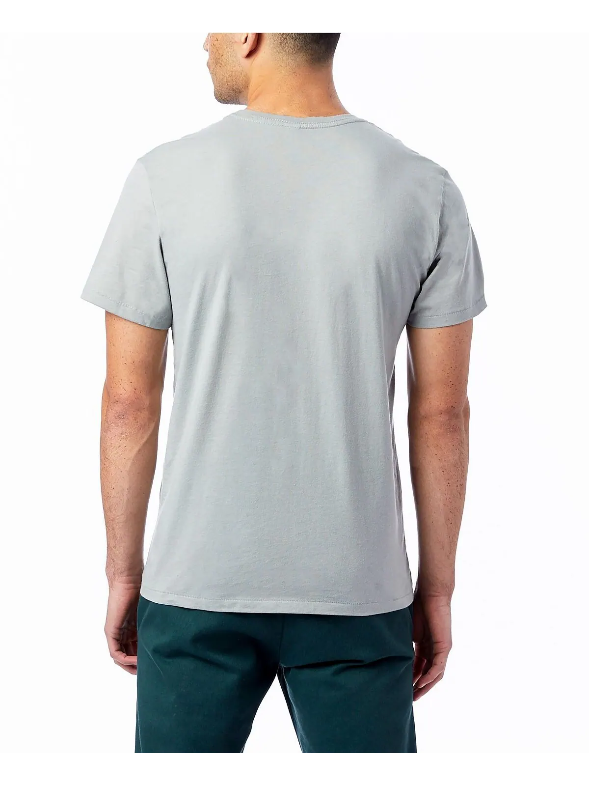 Мужская футболка с круглым вырезом Alternative Apparel — изображение 6 из 20, белый