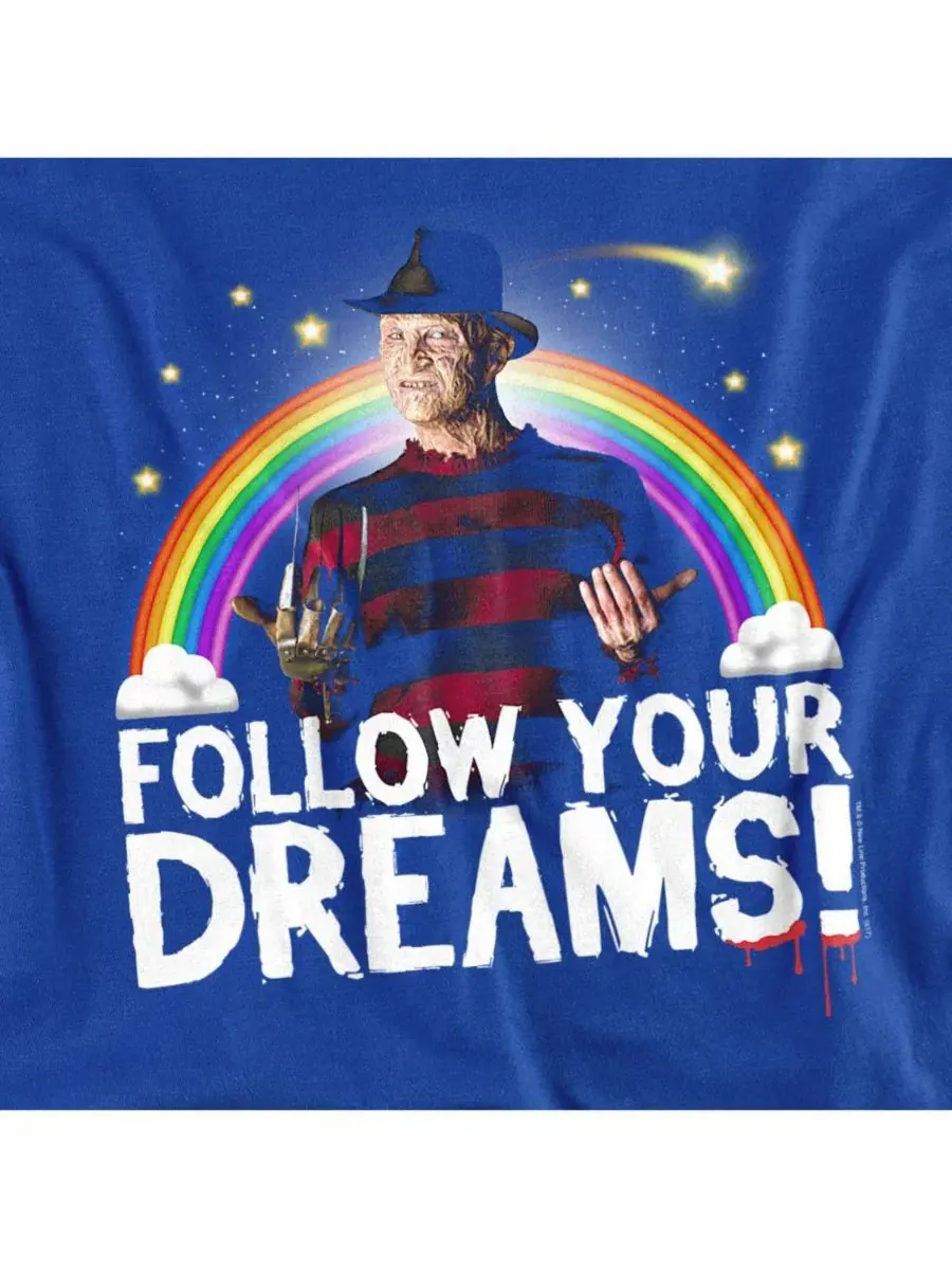 Футболка с принтом Follow Your Dreams Friday The 13th — изображение 2 из 3, королевский
