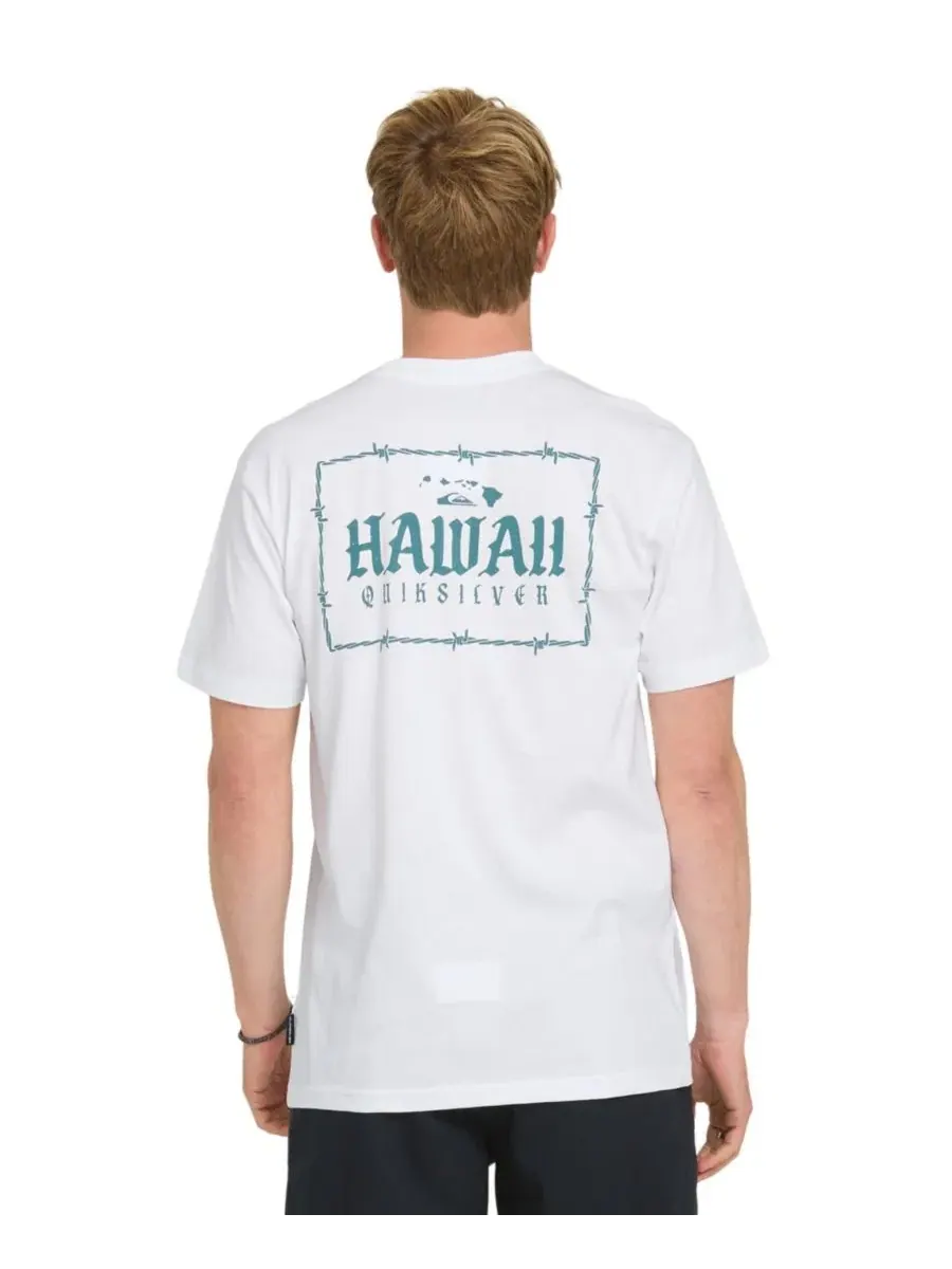Футболка с коротким рукавом Hawaii Lock Quiksilver — изображение 1 из 3, белый