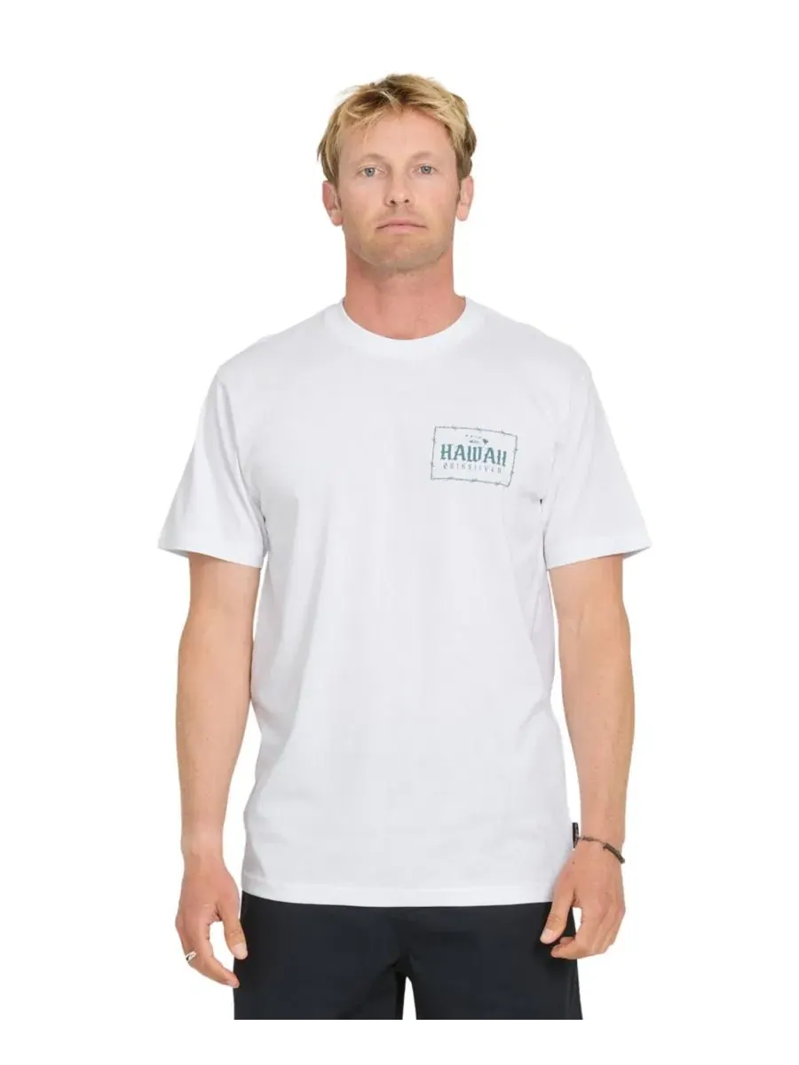 Футболка с коротким рукавом Hawaii Lock Quiksilver — изображение 2 из 3, белый