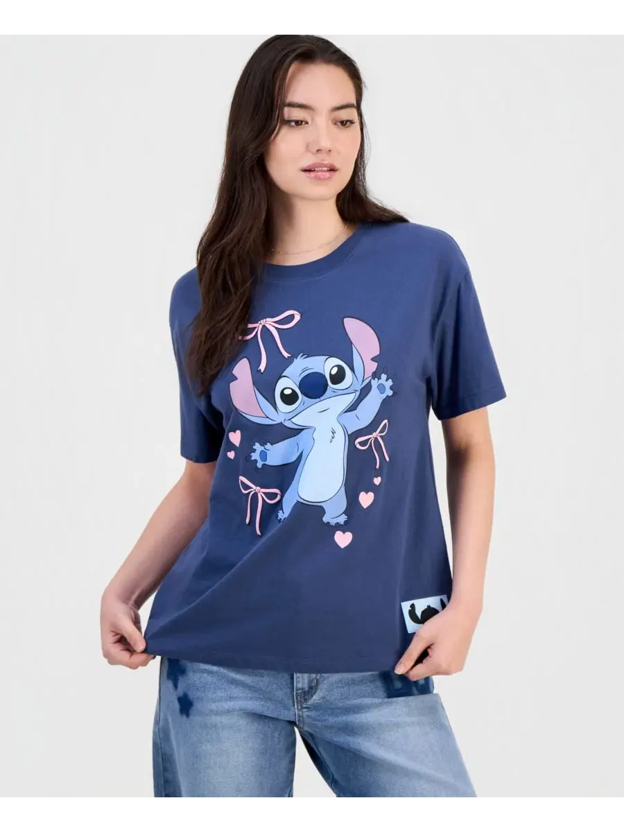 Детская футболка с принтом Stitch Disney — изображение 1 из 4, синий