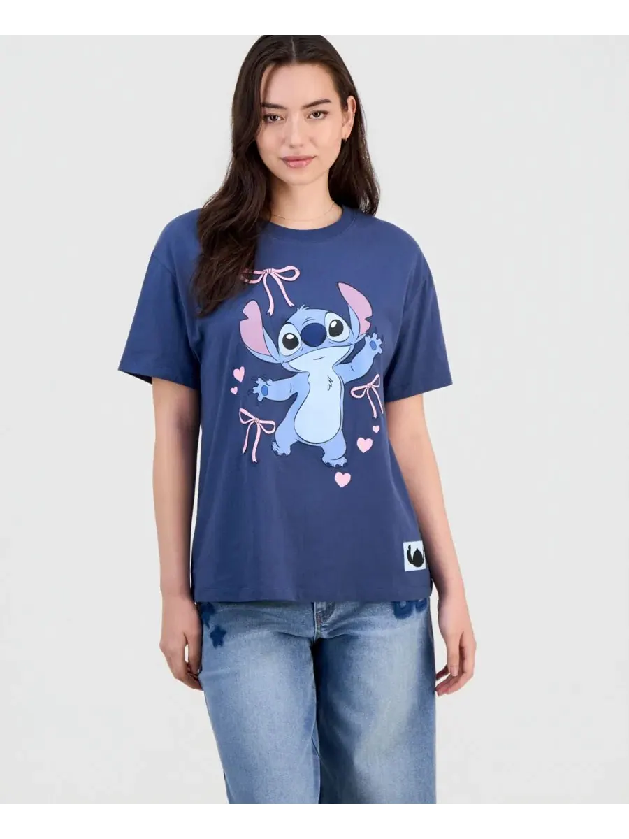 Детская футболка с принтом Stitch Disney — изображение 3 из 4, синий