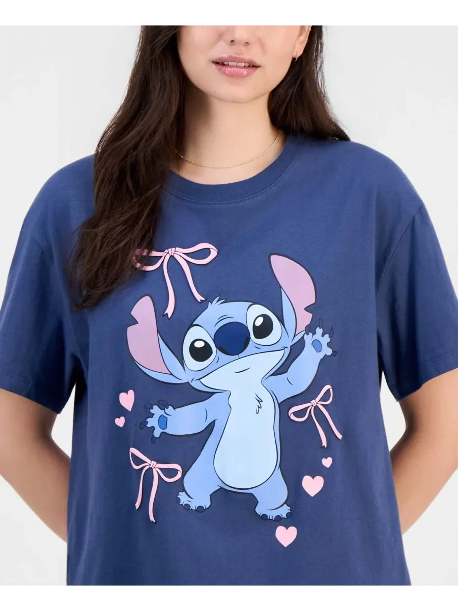 Детская футболка с принтом Stitch Disney — изображение 4 из 4, синий