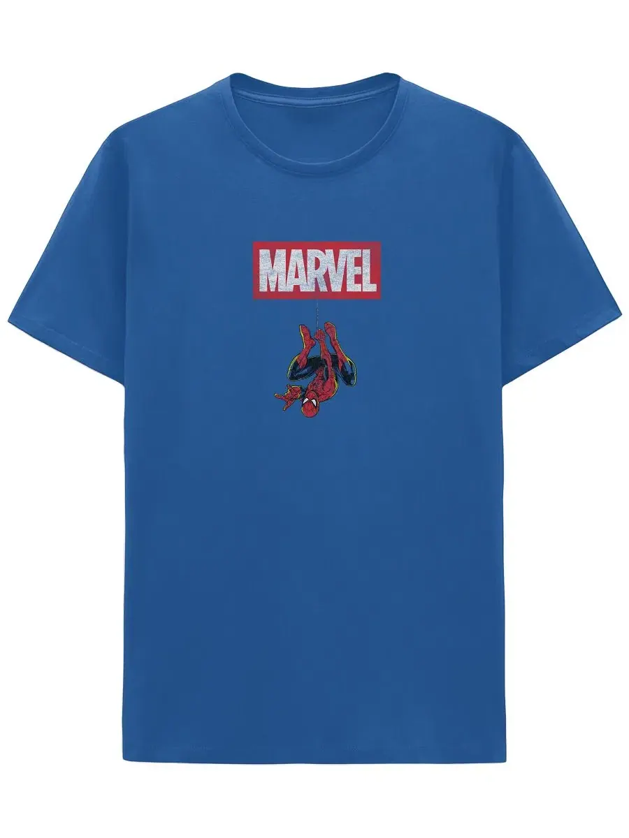 Футболка с принтом Spider-Man Hybrid Apparel — изображение 2 из 4, королевский
