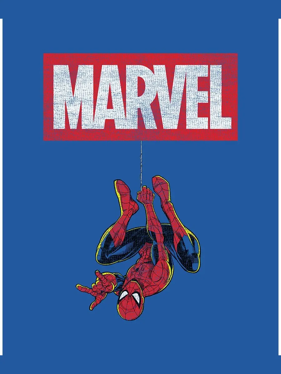 Футболка с принтом Spider-Man Hybrid Apparel — изображение 3 из 4, королевский