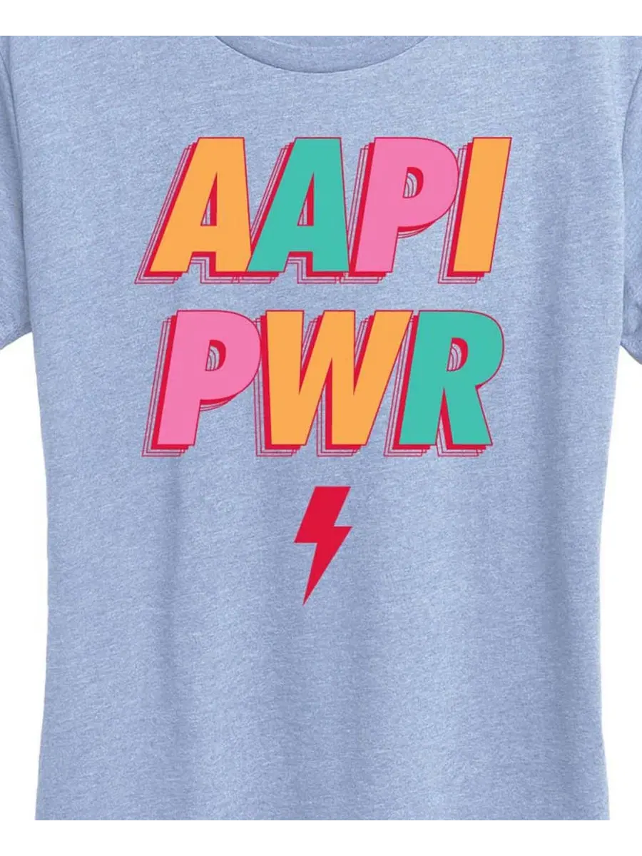 Футболка с принтом AAPI Power Instant Message Hybrid Apparel — изображение 2 из 3, синий