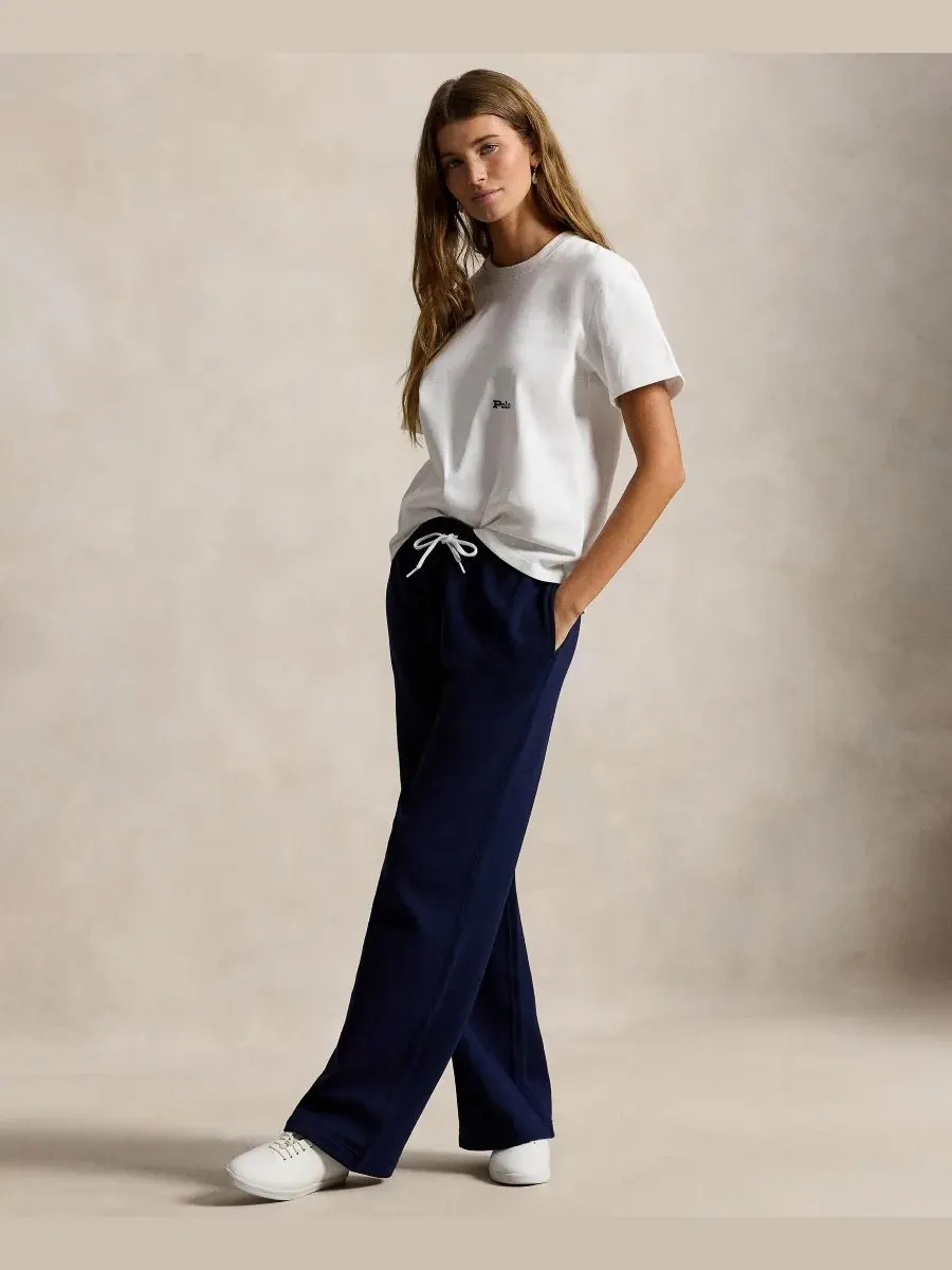 Женская футболка с круглым вырезом "Большой пони" Polo Ralph Lauren — изображение 2 из 5, белый