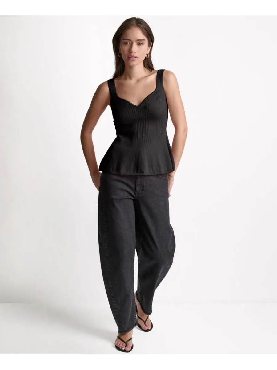 Топ с запахом без рукавов BCBG — изображение 2 из 6, черный