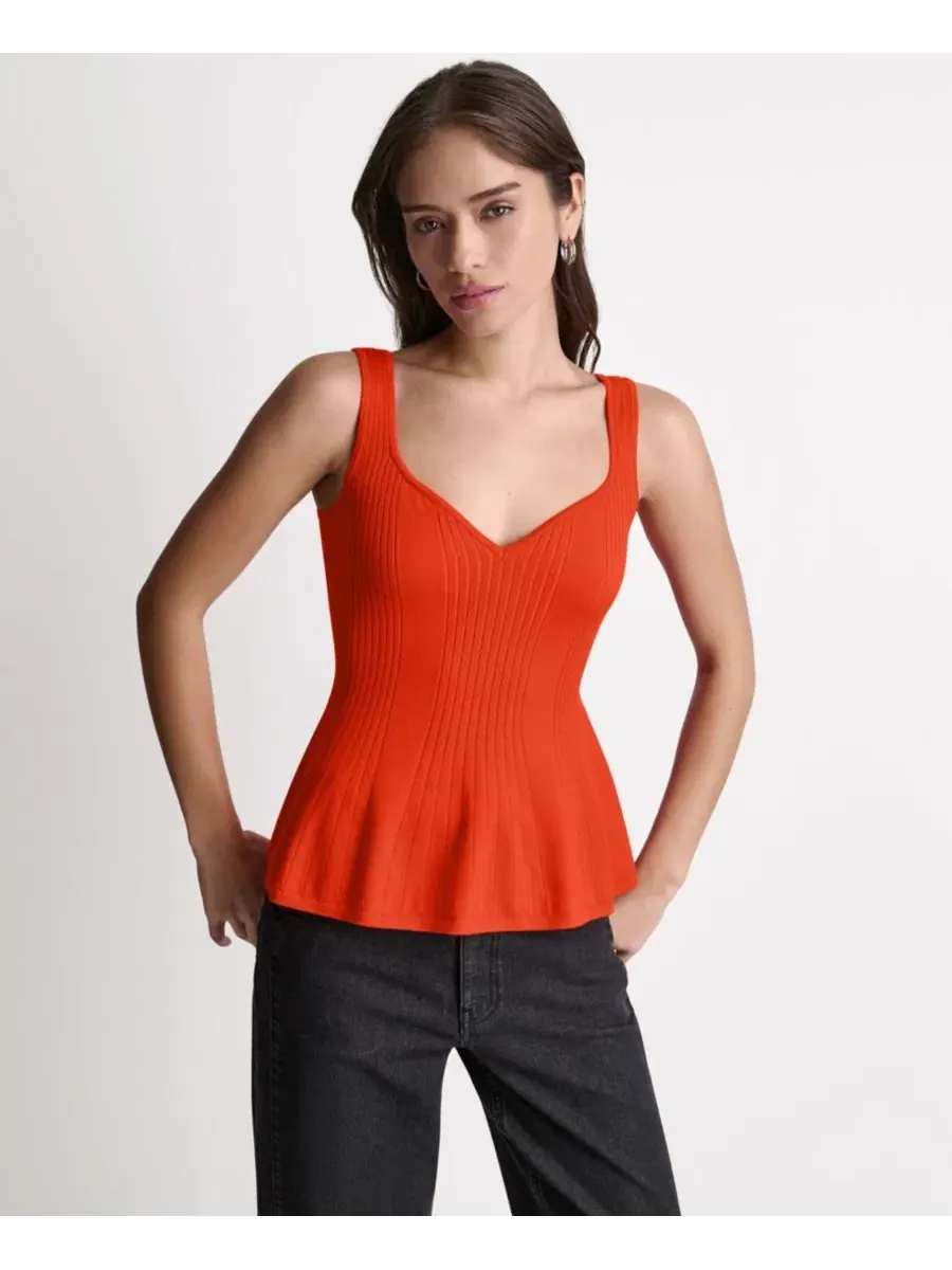 Топ без рукавов с пеплумом BCBG, Fire — изображение 1 из 6