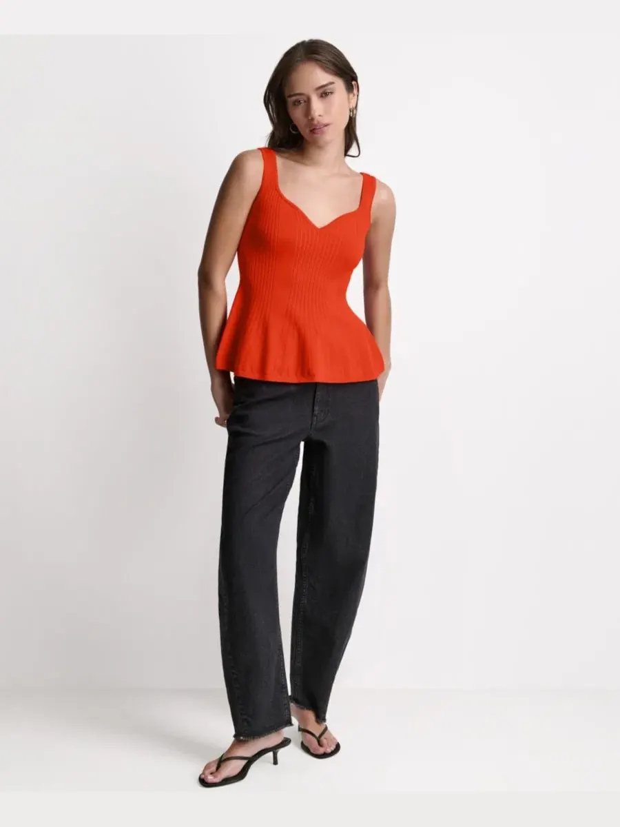 Топ без рукавов с пеплумом BCBG, Fire — изображение 2 из 6