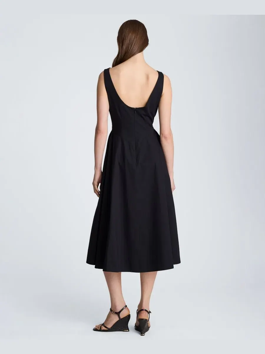 Платье миди без рукавов с лодочкой Kenneth Cole — изображение 6 из 6, черный