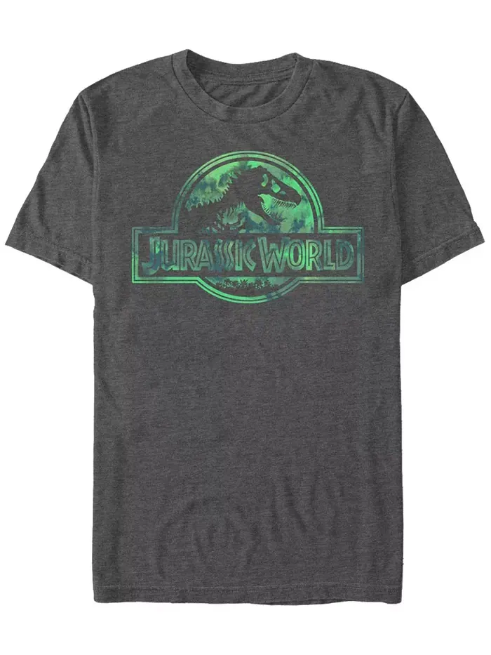 Футболка с коротким рукавом Jurassic World с пастельным логотипом в технике акварели Fifth Sun — изображение 1 из 1
