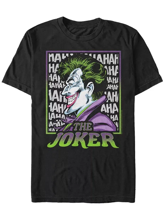 Мужская футболка с коротким рукавом Batman Joker Fifth Sun — изображение 1 из 1, черный