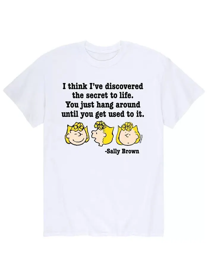 Мужская футболка Peanuts Secret to Life AIRWAVES — изображение 1 из 2, белый