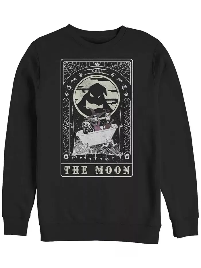 Мужской флисовый пуловер «Кошмар перед Рождеством» The Moon Crew Fifth Sun — изображение 1 из 1, черный