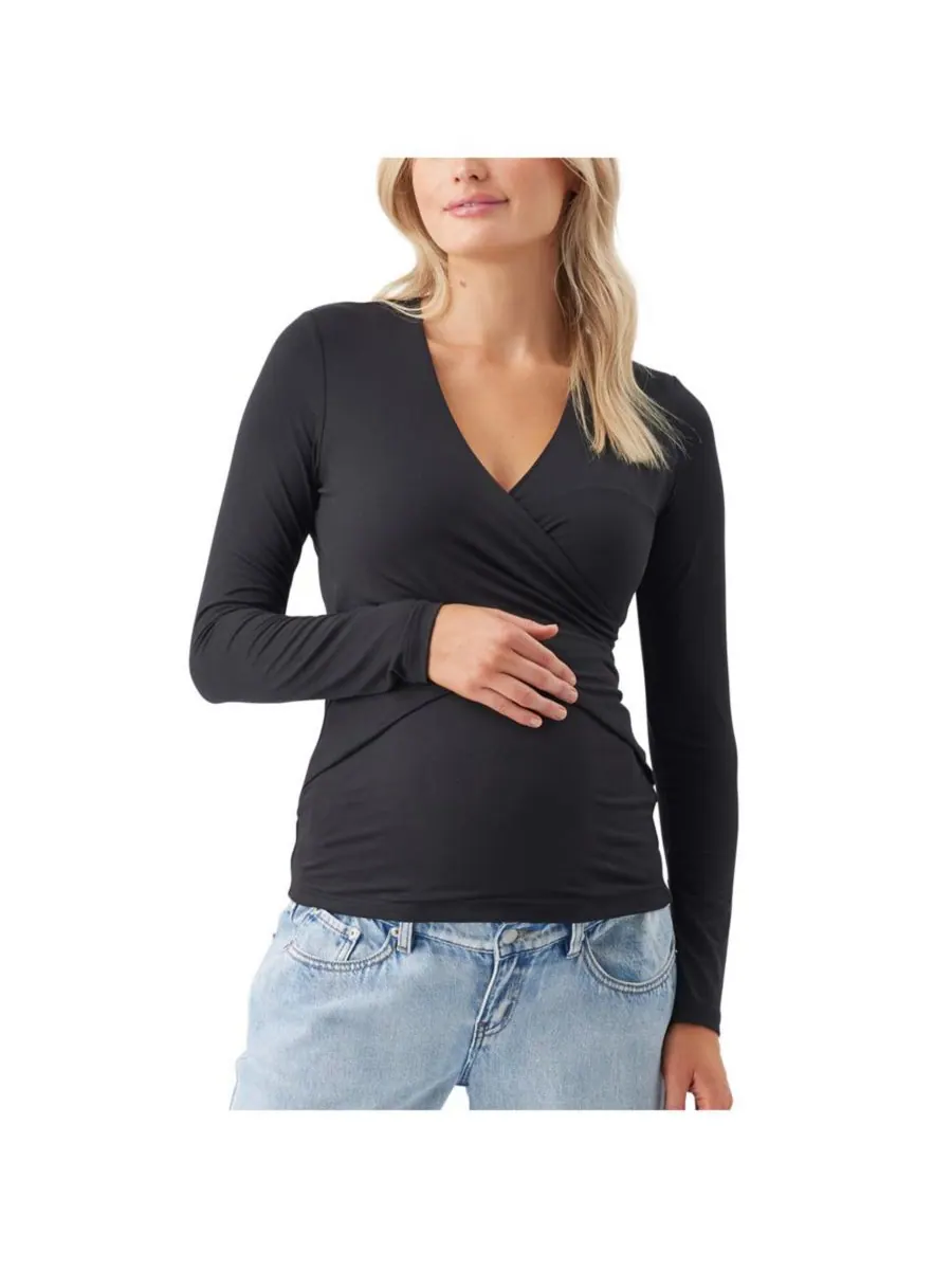 Топ для кормления Maternity Ripe Luxe Knit Embrace Ripe Maternity — изображение 1 из 3, черный