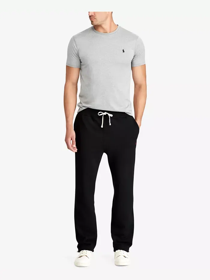 Мужские утепленные спортивные брюки Signature Fleece Big & Tall Polo Ralph Lauren — изображение 2 из 6, черный