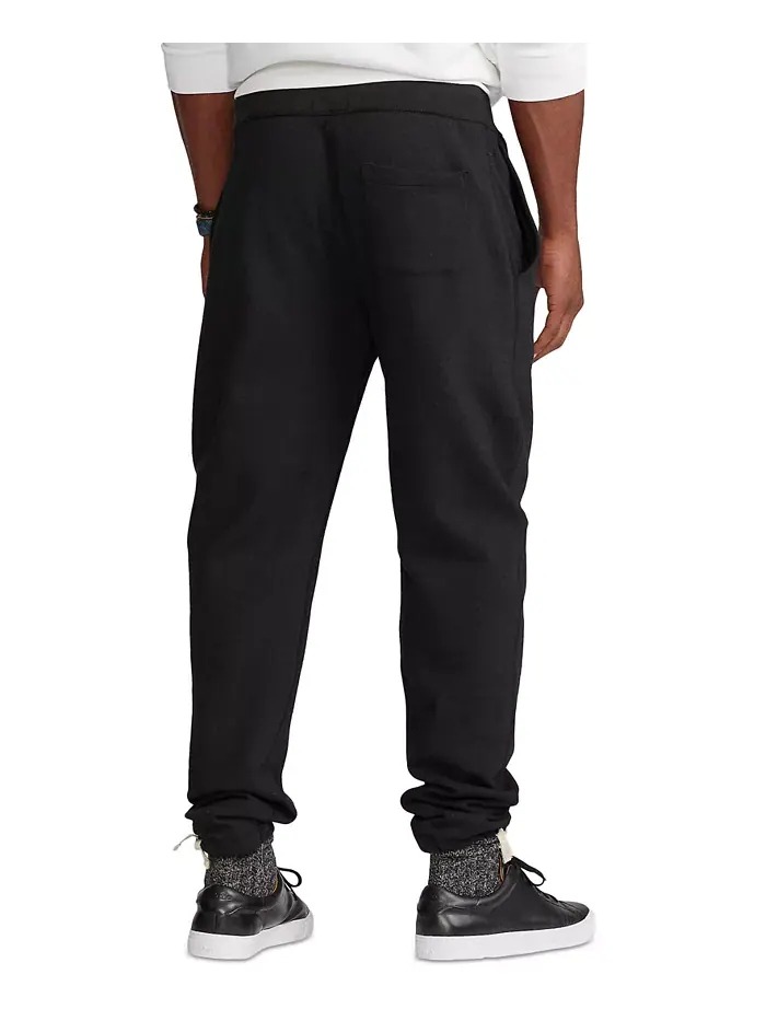 Мужские утепленные спортивные брюки Signature Fleece Big & Tall Polo Ralph Lauren — изображение 5 из 6, черный