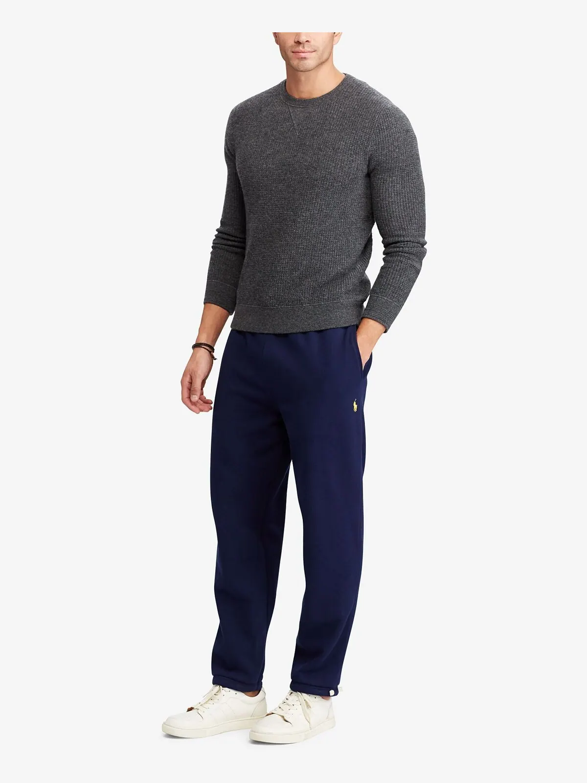 Мужские большие и высокие брюки из смесового хлопка и флиса Polo Ralph Lauren — 4