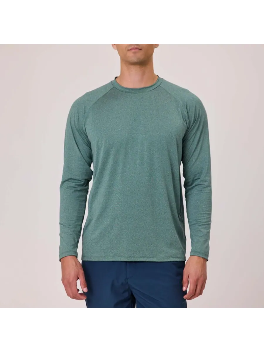 Мужская футболка с длинными рукавами цвета киви (зеленый) Outbound Tee Snapper Rock — изображение 1 из 9