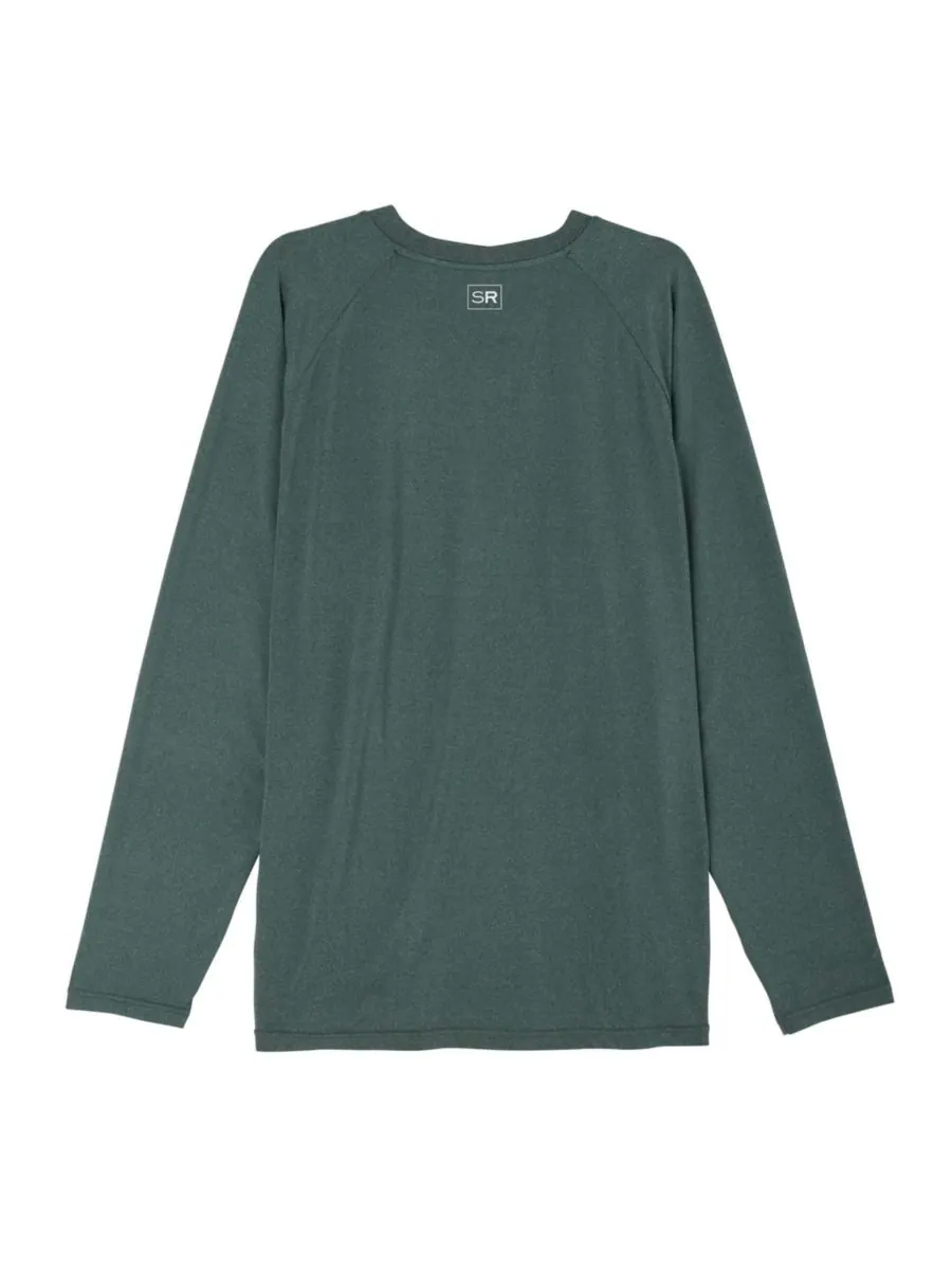Мужская футболка с длинными рукавами цвета киви (зеленый) Outbound Tee Snapper Rock — изображение 3 из 9
