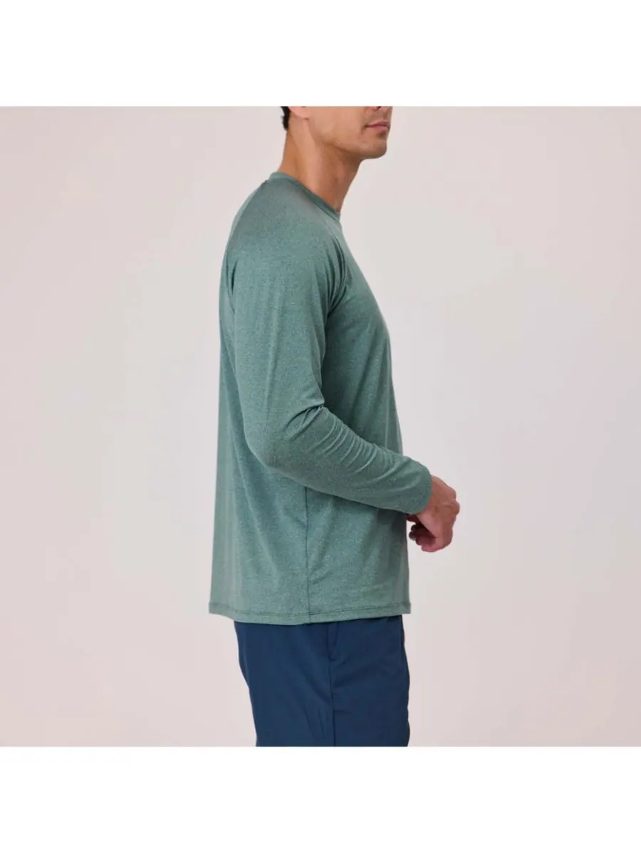 Мужская футболка с длинными рукавами цвета киви (зеленый) Outbound Tee Snapper Rock — изображение 5 из 9