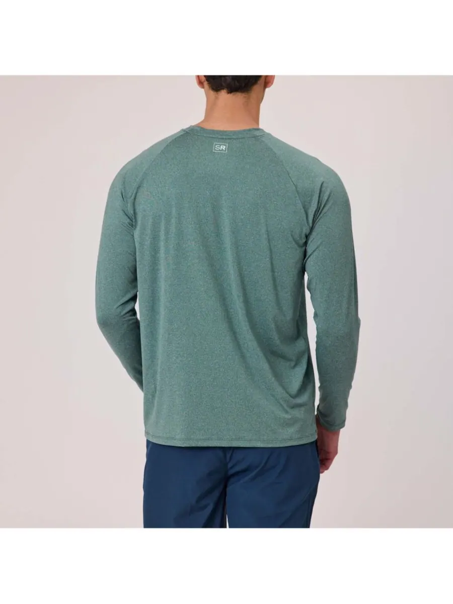 Мужская футболка с длинными рукавами цвета киви (зеленый) Outbound Tee Snapper Rock — изображение 7 из 9