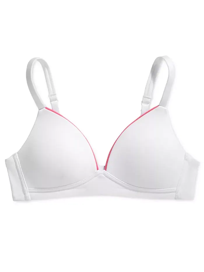 Беспроволочный бюстгальтер с формованными чашками, Big Girls Maidenform — изображение 1 из 1, белый
