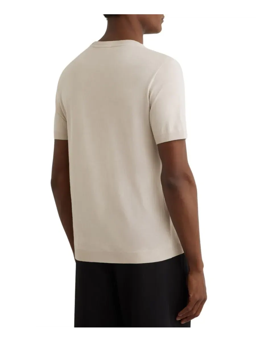 Футболка с коротким рукавом Chad Cotton-Modal Modern-Fit REISS — изображение 4 из 5, серый
