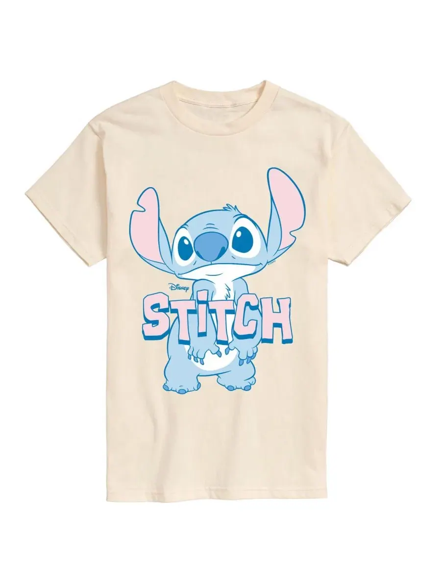 Футболка с принтом Lilo and Stitch Pastel Graphic AIRWAVES — изображение 1 из 3, бежевый
